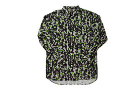 【中古】MASSES LIPS SHIRT 19AW "マシス 総柄 長袖シャツ"【加納店】