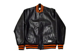 【中古】WACKO MARIA LEATHER VARSITY JACKET 20AW "ワコマリア レザー バーシティジャケット スタジャン"【加納店】