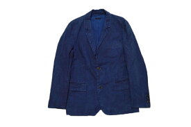 【中古】FRANK LEDER Linen 2B Blazer "フランクリーダー インディゴ染め テーラードジャケット"【加納店】