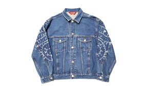 【中古】Supreme Shibori Denim Trucker Jacket 23SS "シュプリーム 絞り加工 デニム トラッカージャケット"【加納店】