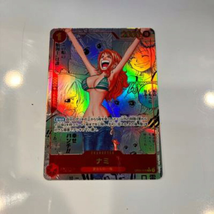 楽天市場】【中古】ワンピースカード ナミ(水着) OP01-016 Rコミック 