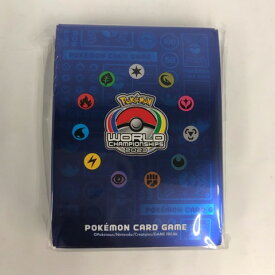 ポケモンカード デッキシールド ワールドチャンピオンシップス 2023横浜 64枚入り スリーブ【中古】ホビー トレーディングカード トレカ 53T03422528