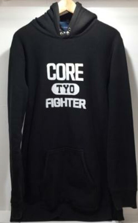 楽天市場】CORE FIGHTER コアファイター ロゴパーカー 裏起毛 ブラック 