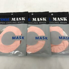 COOL MASK クールマスク 立体タイプ Lサイズ ピンク 3枚セット BISTEC JAPAN【中古】53KSSS00122
