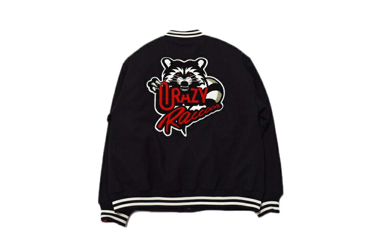 楽天市場】【中古】CRAZY RACCOON VARSITY JACKET 