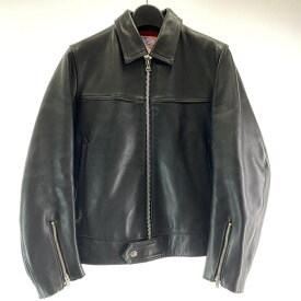 【中古】★90s Lewis Leathers Bud Ganz COUNTRYMAN サイズ34 ブラック ライナー破れ有 ルイスレザー[17]