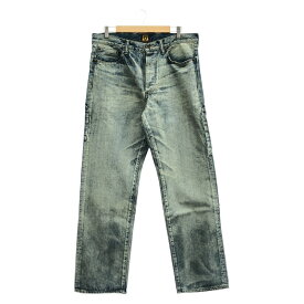 【中古】HUMAN MADE×KAWS 23AW DENIM PANTS サイズXL XX26PT002 インディゴ ヒューマンメイド カウズ[17]