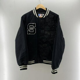【中古】Supreme×Newera 20ss MLB Varsity Jacket ブラック サイズL　シュプリーム[24]