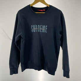 【中古】Supreme World Famous Crewneck Sweatshirs サイズM ネイビー シュプリーム[91]