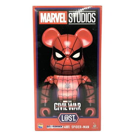 【中古】Happyくじ L＠ST賞 BE＠RBRICK 400％ SPIDER-MAN BE＠RBRICK MARVEL STUDIOS ベアブリック[10]