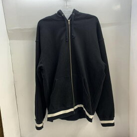 【中古】Supreme Old English Stripe Zip Up Sweatshirt ブラック XL[92]