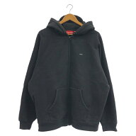 【中古】Supreme Brim Zip Up Hooded Sweatshirt XL Black[79]