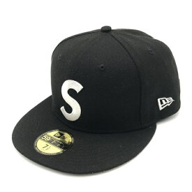 【中古】SUPREME × NEW ERA Jesus Piece S Logo CAP 7 1/2 59.6cm ブラック シュプリーム ニューエラ[10]