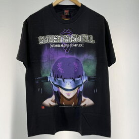 【中古】GHOST IN THE SHELL STAND ALONE COMPLEX×GEEKS RULE S/S TEE サイズL ブラック 攻殻機動隊[19]