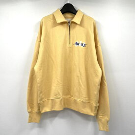 【中古】GAP×AWAKE ジップアッププルオーバー サイズM イエロー スウェット トレーナー ギャップ×アウェイク[17]