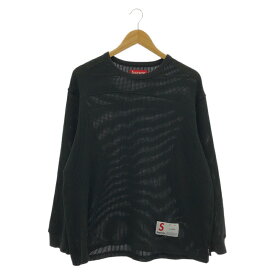 【中古】Supreme 25SS Polartec Mesh Football Top サイズL ブラック　シュプリーム[17]