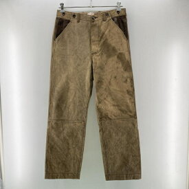 【中古】NICENESS R.I.PENNY 柿渋染め 限定 ダブルニーダックパンツ NN-1502T12 ブラウン M ナイスネス[24]