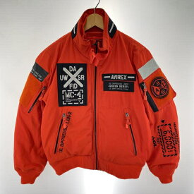 【中古】AVIREX MOD HALO MA-1 ジャケット サイズM 赤 6192176[91]