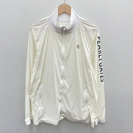 【中古】PEARLY GATES ナイロンジャケット サイズ6(XL相当) 白 首回り汚れ有[91]