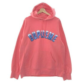 【中古】Supreme Icy Arc Hooded Sweatshirt Bright Coral パーカー L ピンク シュプリーム[10]