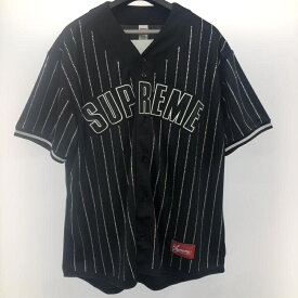 【中古】Supreme　Rhinestone Stripe Baseball Jersey[66]