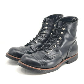 【中古】RED WING アイアンレンジ 8080 サイズ25cm ブラック レッドウィング[17]