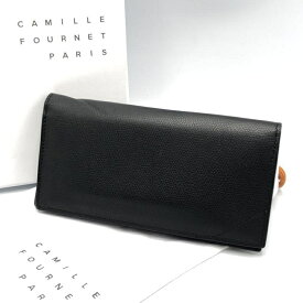 【中古】Camille Fournet Camille Fournet VERSOシリーズ ファスナー付長財布 ブラック カミーユ・フォルネ[10]