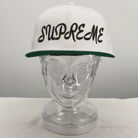 【中古】Supreme 23SS Script New Era ホワイト キャップ タグ付 シュプリーム[17]