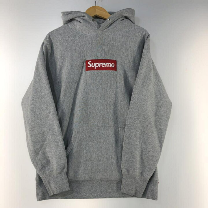 楽天市場】【中古】Supreme Box Logo Hooded Sweatshirt M グレー  