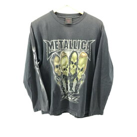 【中古】METALLICA 00s SHOOTボディ プリントTシャツ(状態考慮) L ブラック メタリカ バンドTシャツ[24]