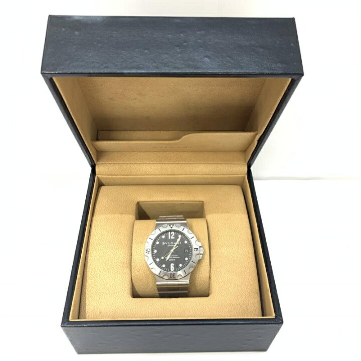 楽天市場】【中古】BVLGARI ディアゴノ スクーバ SD38S 自動巻き 