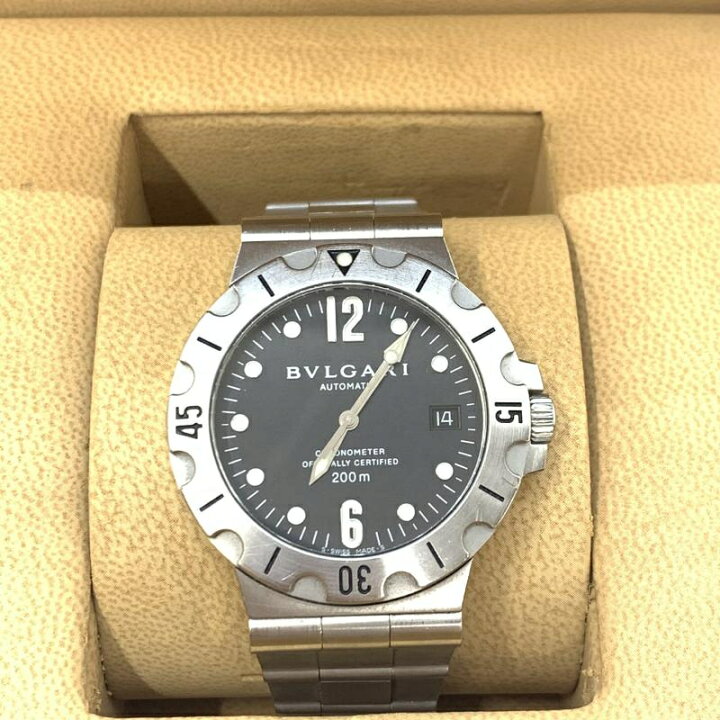 楽天市場】【中古】BVLGARI ディアゴノ スクーバ SD38S 自動巻き 