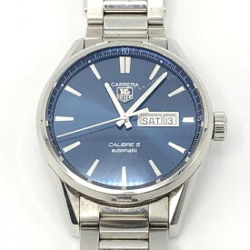 【中古】TAG Heuer カレラ 腕時計 WAR201E.BA0723 ブルー シルバーカラー タグ・ホイヤー キャリバー5自動巻[10]
