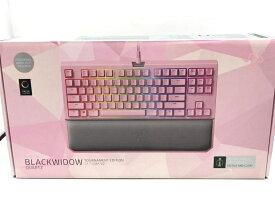 【中古】Razer BlackWidow Tournament Edition Chroma V2 (Quartz Edition)　ゲーミングキーボード[24]