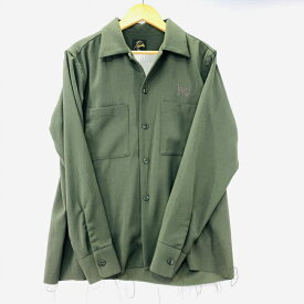 【中古】NEEDLES MEN C.O.B. One-Up Shirt S オリーブ オープンカラーシャツ ニードルズ[19]