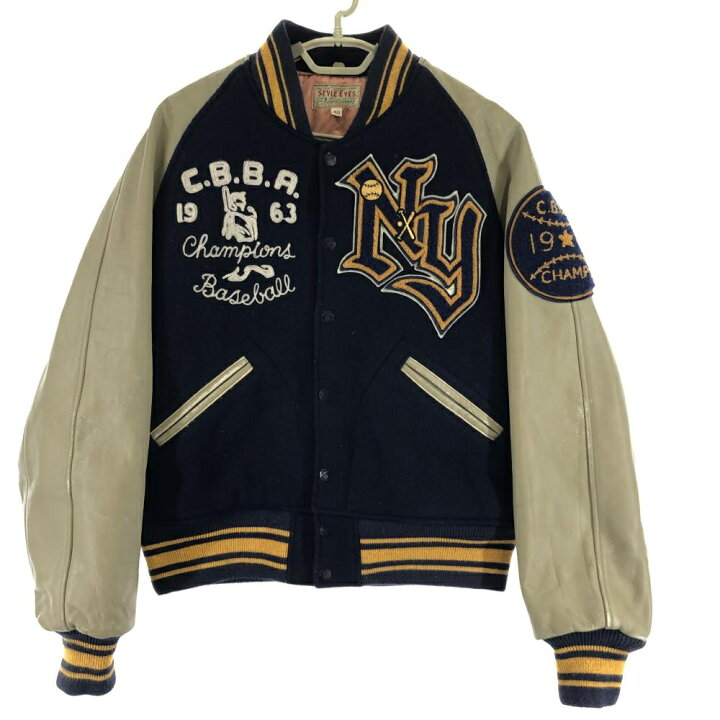 楽天市場】【中古】TOYO STYLE EYES スタジャン 袖革ワッペン サイズ40  