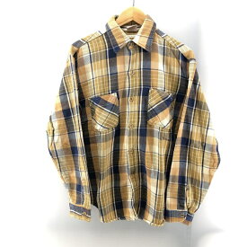 【中古】70s BIG MAC 単色タグ チェックシャツ サイズM　ビッグマック[24]