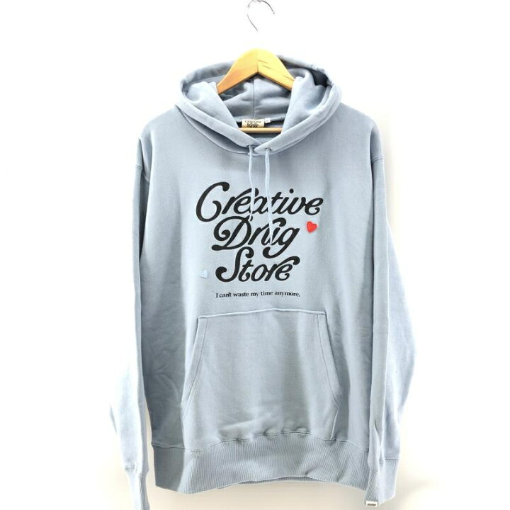 楽天市場】【中古】CREATIVE DRUG STORE×VERDY HOODIE サイズL ブルー  