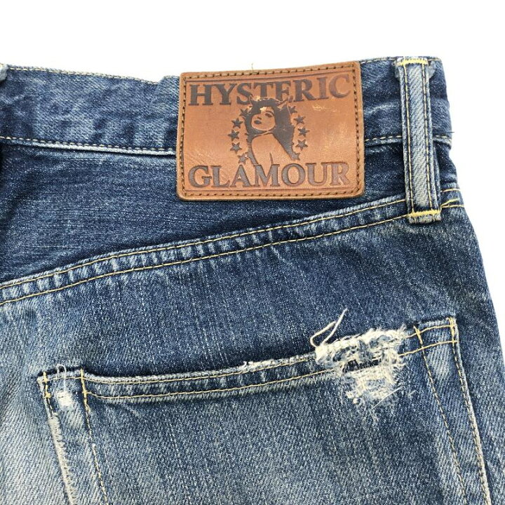 楽天市場】【中古】HYSTERIC GLAMOUR ダメージ加工 ストレートデニム 