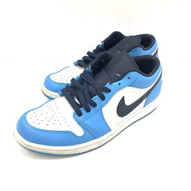 【中古】Nike Air Jordan 1 Low "University Blue" 553558-144 27cm　ナイキ[92]