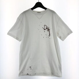 【中古】22AW Christian Dior×Travis Scott オーバーサイズTシャツ サイズS ホワイト ディオール ×トラヴィススコット[17]