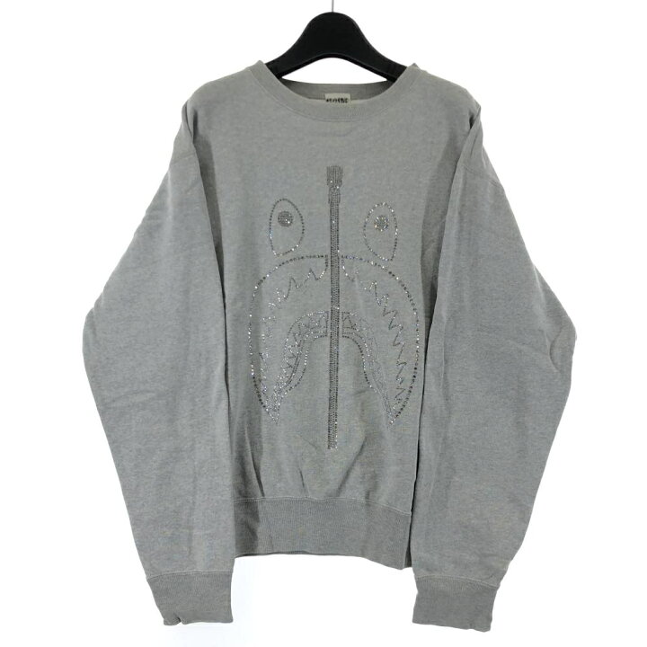 楽天市場】【中古】A BATHING APE ラインストーンシャークスウェット 