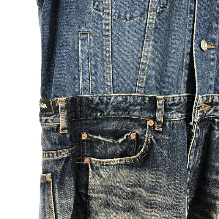 楽天市場】【中古】BALENCIAGA ミディアムウォッシュデニムワンピース 