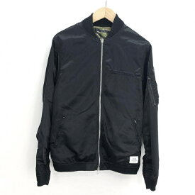 【中古】CRIMIE REVERSIBLE MA-1 JACKET M ブラック グリーン クライミー[10]