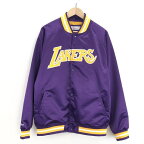 【中古】Mitchell＆Ness スタジャン L パープル ミッチェルアンドネス レイカーズ[10]