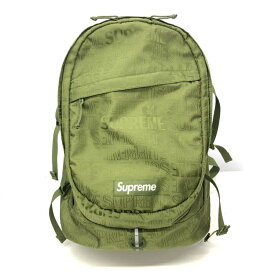 【中古】Supreme 19ss Backpack Olive シュプリーム　バックパック[66]