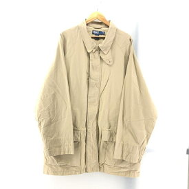 【中古】RALPH LAUREN 90s ステンカラーコート XL　ラルフローレン[24]