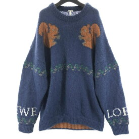 【中古】LOEWE 18AW ジャガードニット sizeS ロエベ[17]