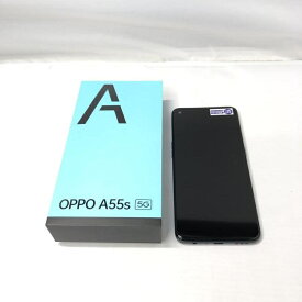 【中古】OPPO オッポ A55s 5G ブラック SIMフリーモデル[15]