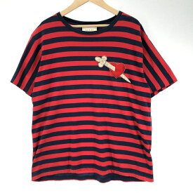 【中古】GUCCI ハートワッペン半袖 Tシャツ サイズS 462013 グッチ[91]